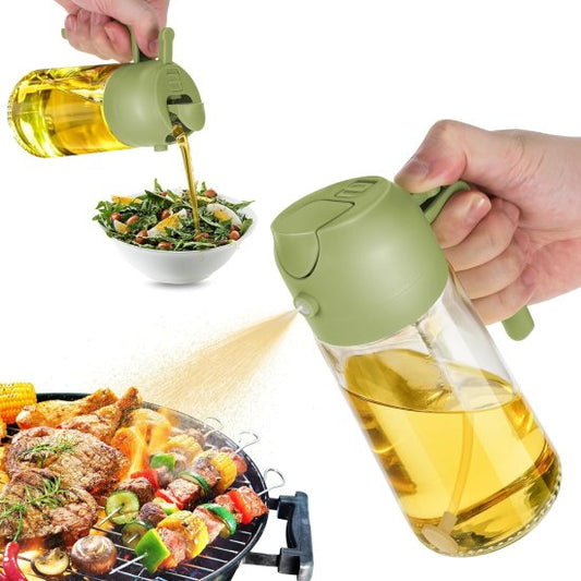 2 in 1 Olive Oil Pourse and Oil Dispenser Bottle for Kitchen Cooking