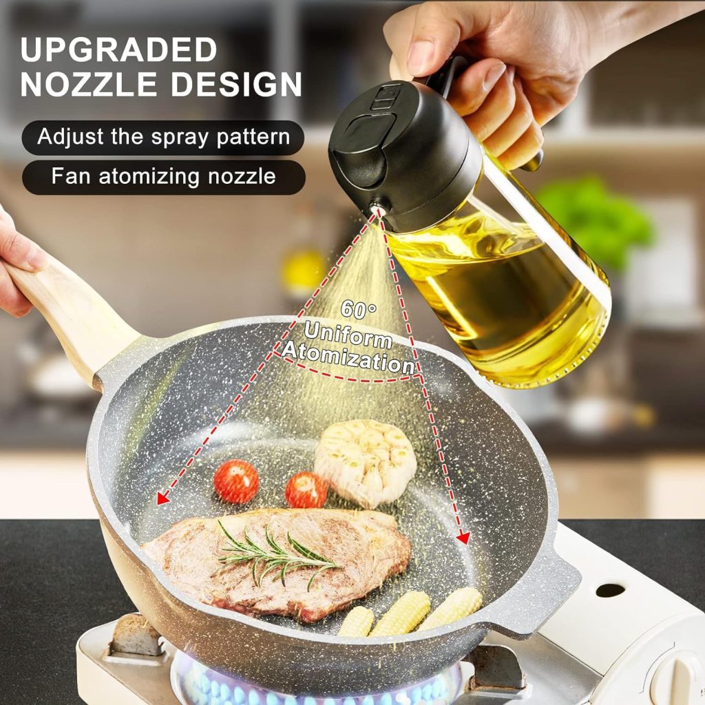 2 in 1 Olive Oil Pourse and Oil Dispenser Bottle for Kitchen Cooking