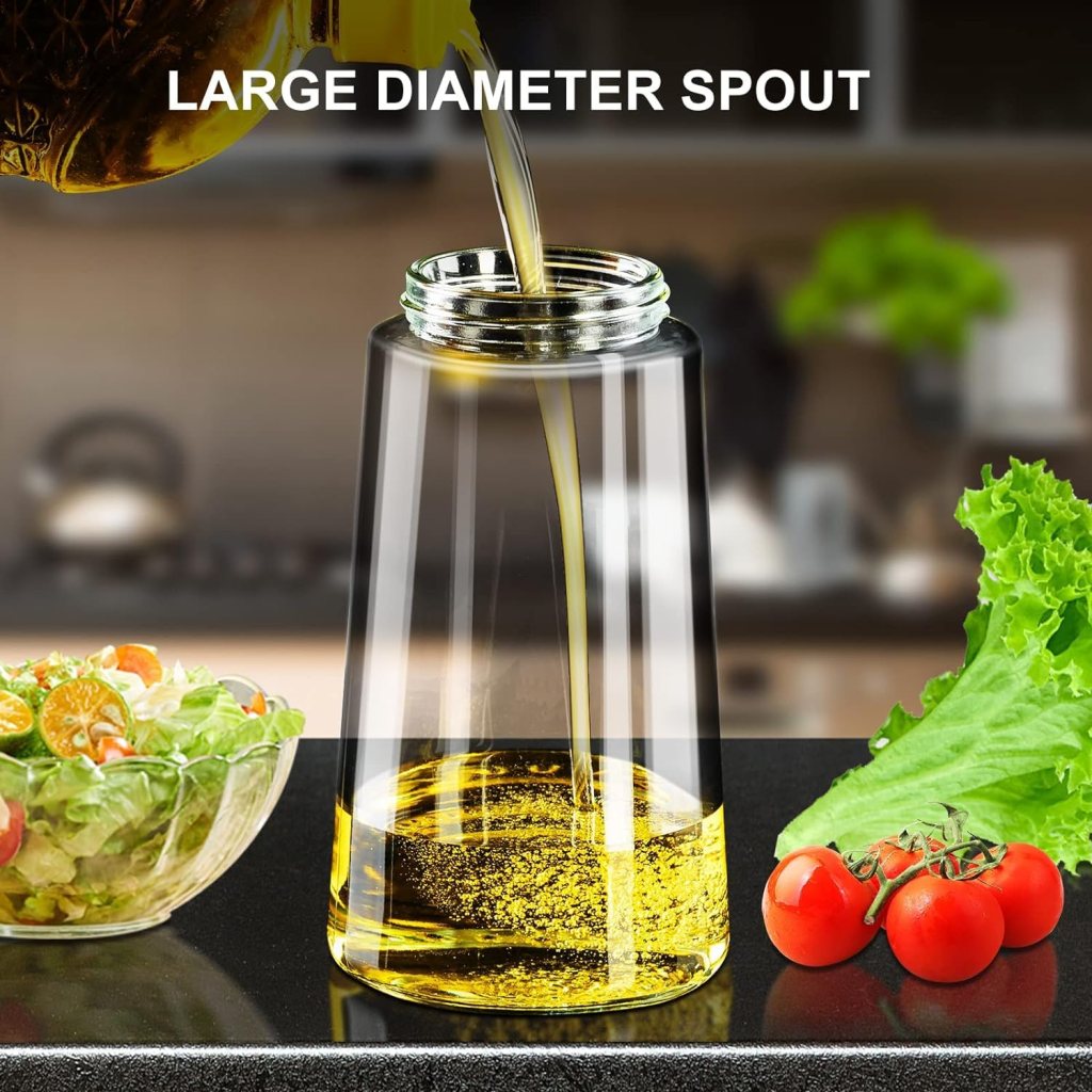 2 in 1 Olive Oil Pourse and Oil Dispenser Bottle for Kitchen Cooking